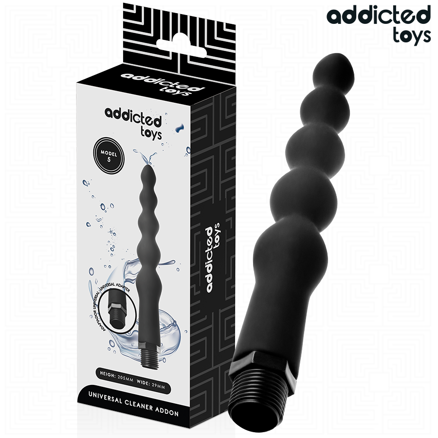 ADDICTED TOYS - LIMPIADOR ANAL CON ADAPTADOR UNIVERSAL MODELO 5